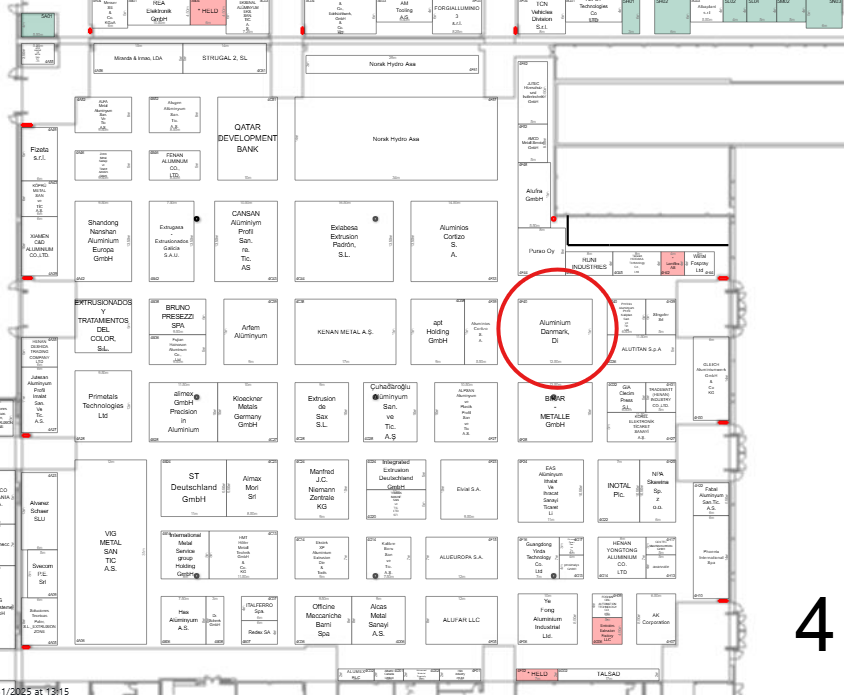 Location of the Danish Pavilion